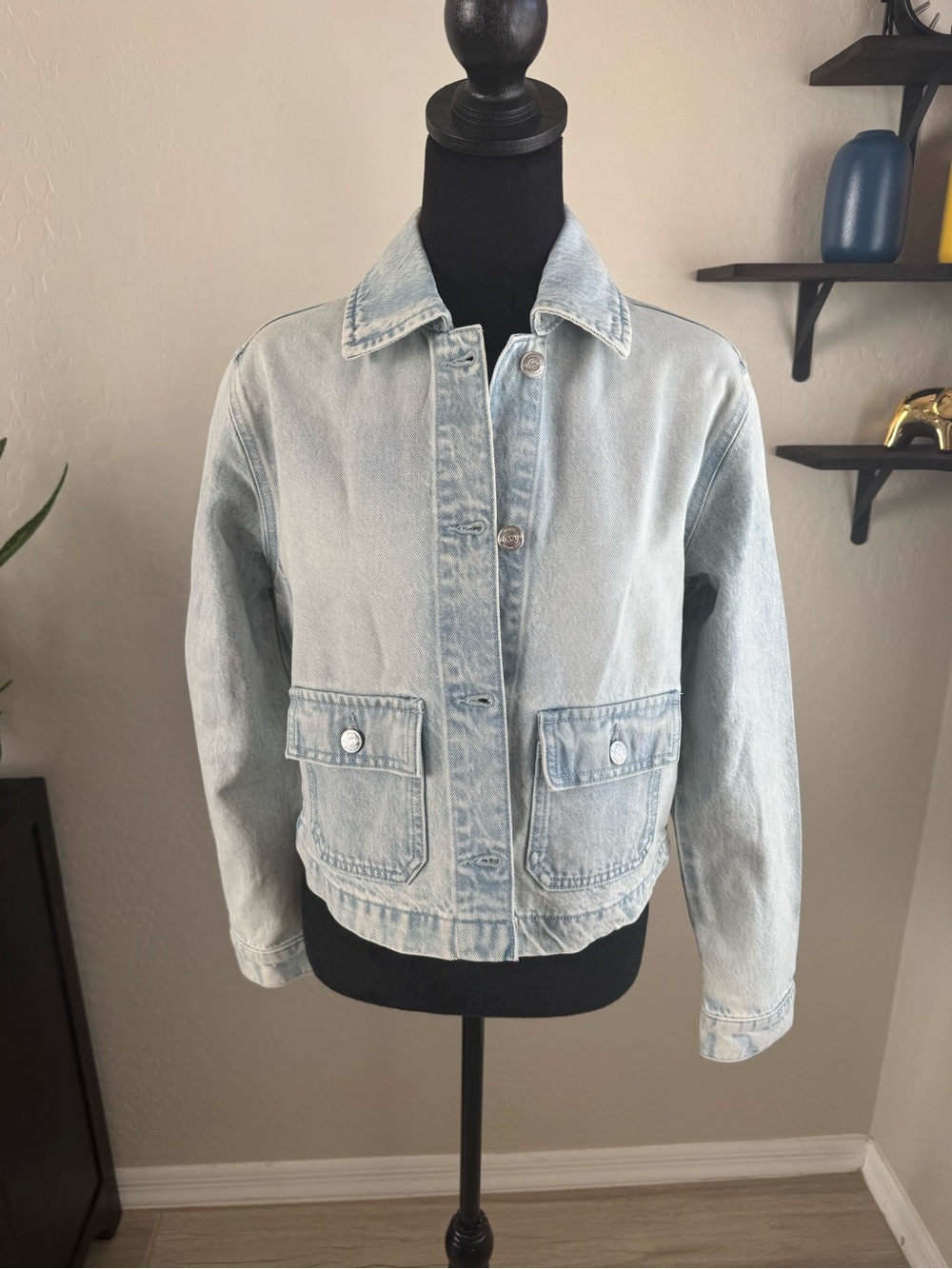 Michael Kors Light Blue Denim Jacket - Picture 4 of 9